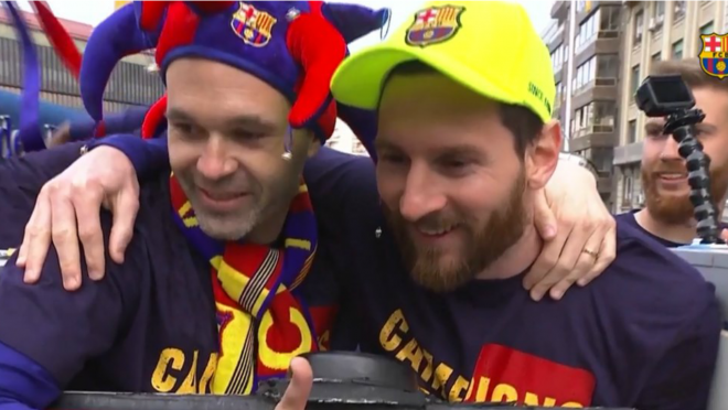 Barcelona victory parade