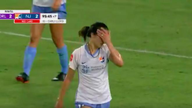 Carli Lloyd red card