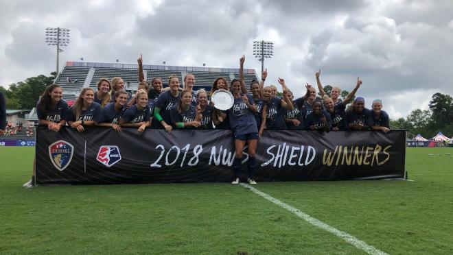 NC Courage 2018 NWSL Shield winners