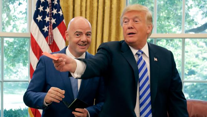 Donald Trump Gianni Infantino