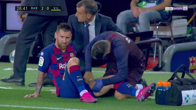 Latest Lionel Messi injury