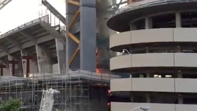 Real Madrid Stadium Fire