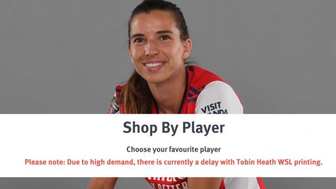 Tobin Heath Arsenal Jersey