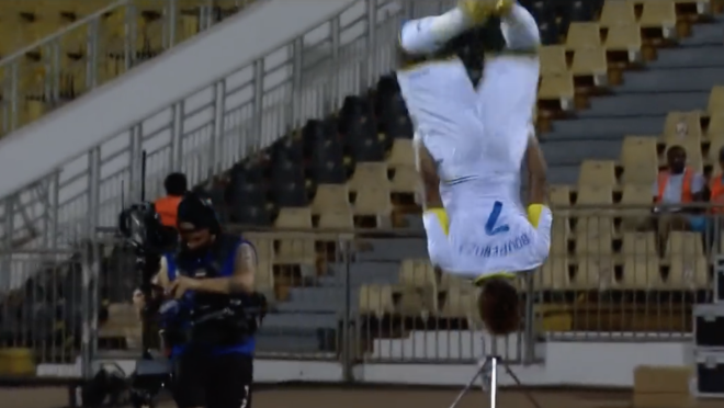 Aaron Boupendza Goal Celebration vs Comoros Islands