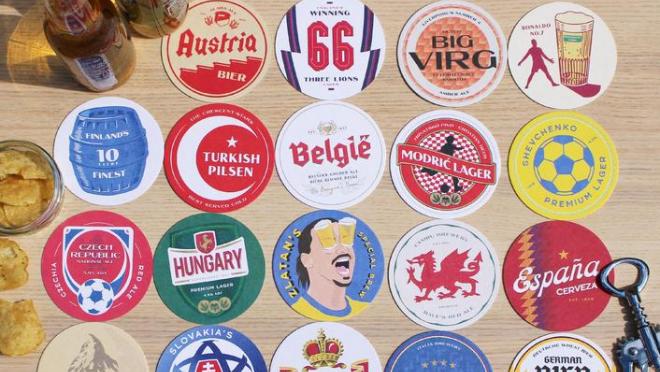 Boot and Ball beer mats