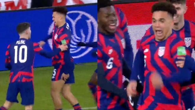 Antonee Robinson celebration