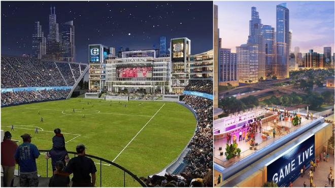 Soldier Field soccer-specific designs