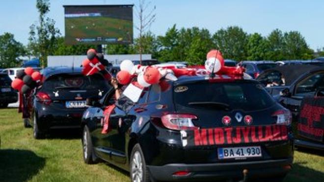 Drive-in theater for soccer