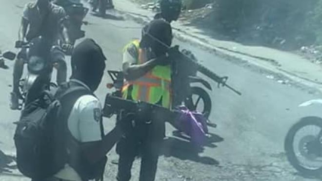 Belize team bus stopped