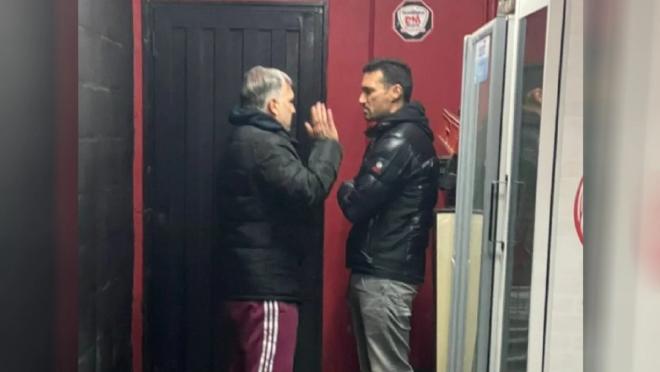 Foto de Gerardo Martino con Lionel Scaloni