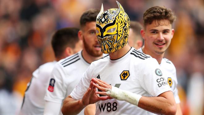 Raul Jimenez mask celebration