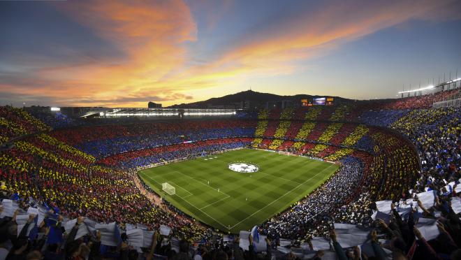 Barcelona women at Camp Nou