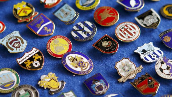 Old soccer badges