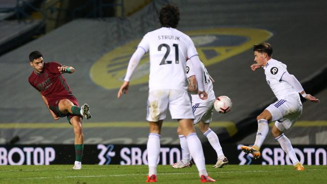 Raul Jimenez goal vs Leeds