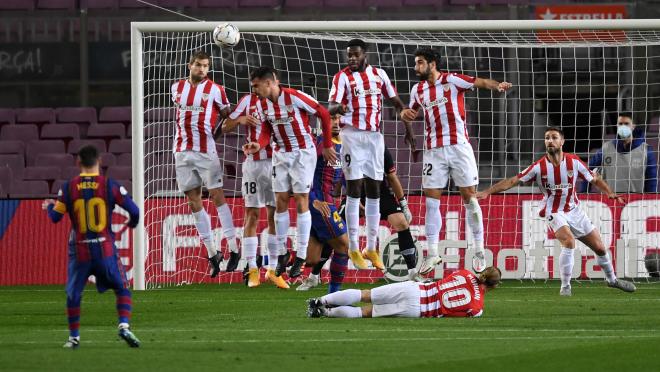 Lionel Messi free kick vs Athletic Bilbao