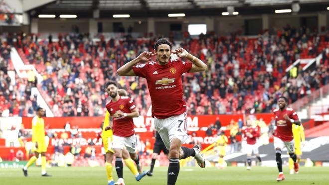 Gol de Cavani en Old Trafford