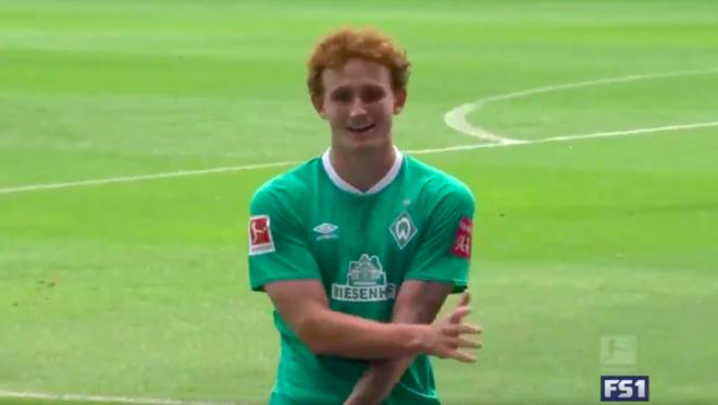 Josh Sargent Werder Bremen goal vs Augsburg