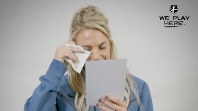 USWNT reads letters from families