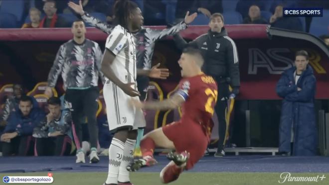 Moise Kean red card after 40 seconds