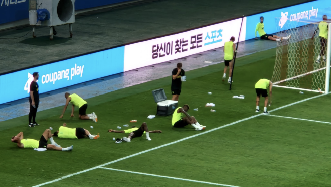 Spurs Players Seen Collapsing During Preseason Training Session