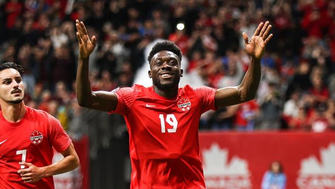 Alphonso Davies With Canada