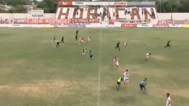 Argentina Coach Shot During Match