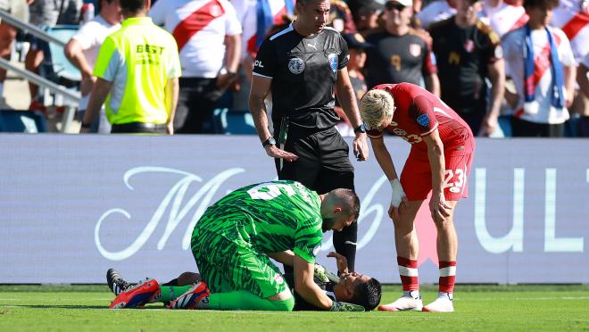 Referee passes out