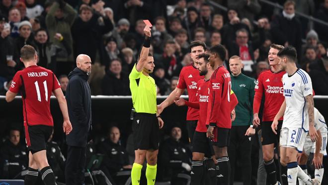 Rashford red card vs Copenhagen 