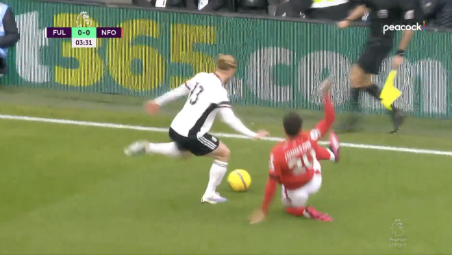 Tim Ream vs Nottingham Forest 