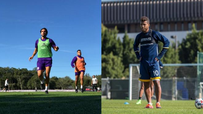 Kaka and Giovani dos Santos