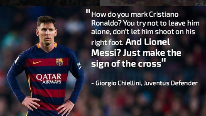 Chiellini Marking Messi Quote