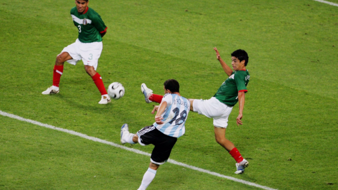 Maxi Rodriguez Volley vs Mexico