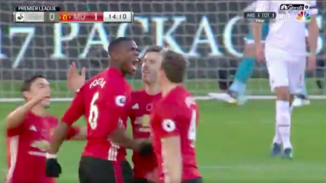 Paul Pogba Scores With An Awesome Volley