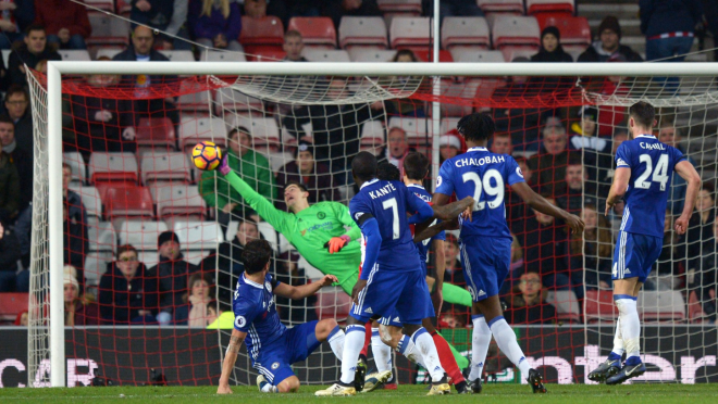 Thibaut Courtois Save vs Sunderland 