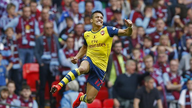 Alexis Sanchez Goal FA Cup Final  vs Aston Villa