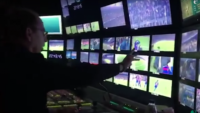 Control Room After Sergi Roberto's Goal