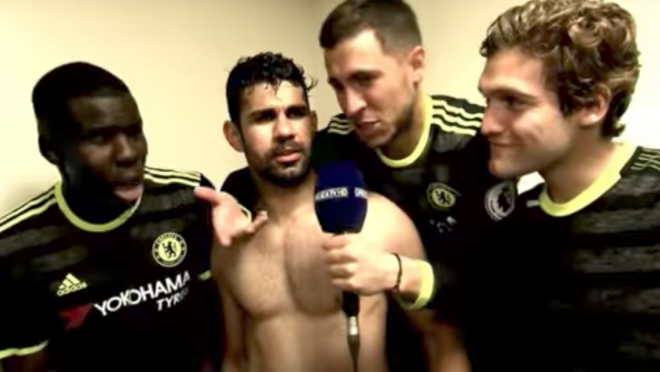 Eden Hazard Interviews Diego Costa 