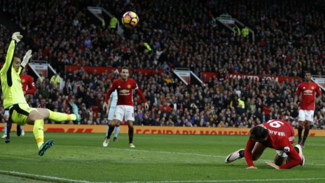 Tom Heaton save on Zlatan Ibrahimovic