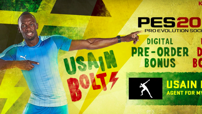 Usain Bolt Pro Evolution Soccer Video Game