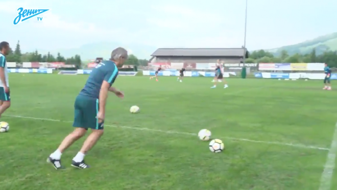 Roberto Mancini Zenit Training