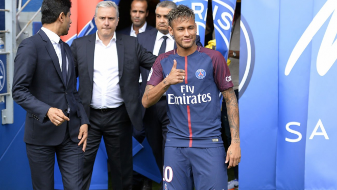 Neymar presentation at PSG