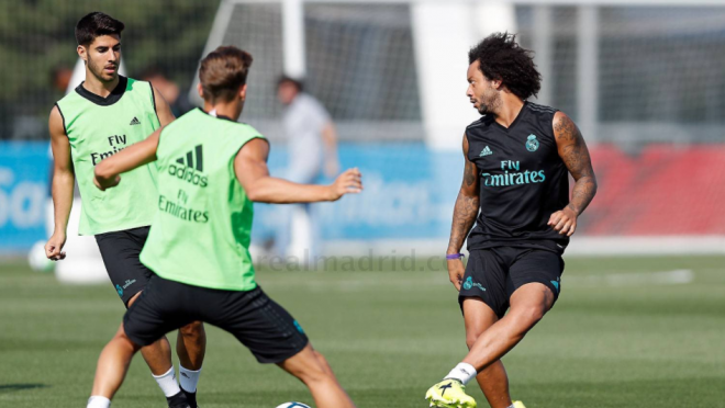 Marcelo goal in Real Madrid Training 