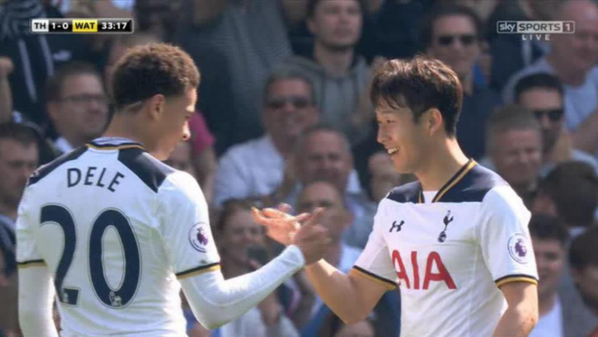 Dele Alli and Son Handshake