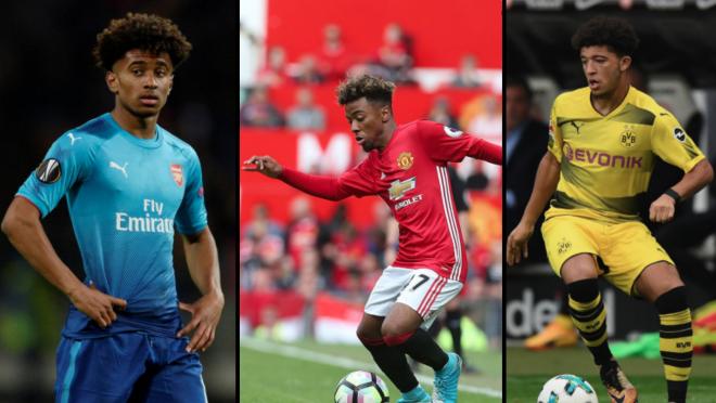 Angel Gomes, Reiss Nelson and Jadon Sancho Footwork