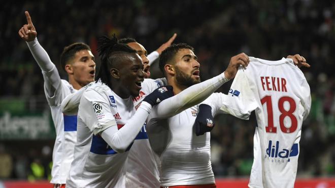 Nabil Fekir Celebrates Goal Like Messi