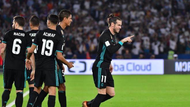 Real Madrid celebrates a victory.