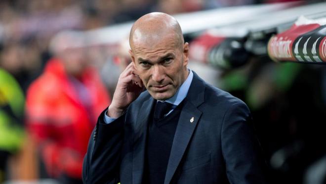 Zidane looks on a struggling Real Madrid team.