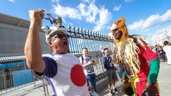 Japan And Senegal Fans