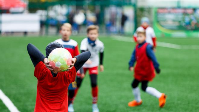 Kids Playing Football