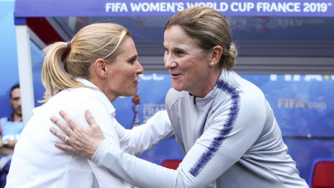 Sarina Wiegman and Jill Ellis